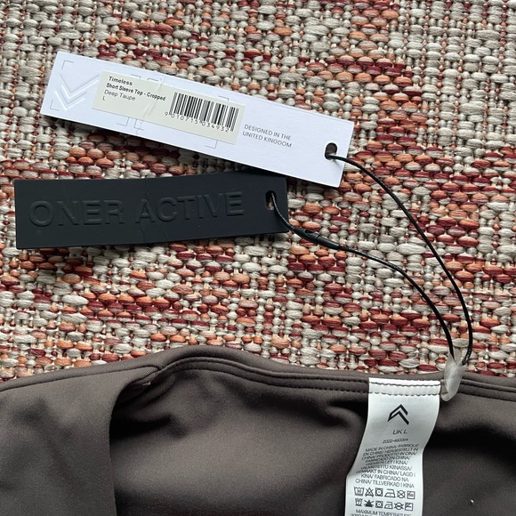 Oneractive Timeless Crop Short Sleeve Tee in Deep Taupe - Picture 3 of 5